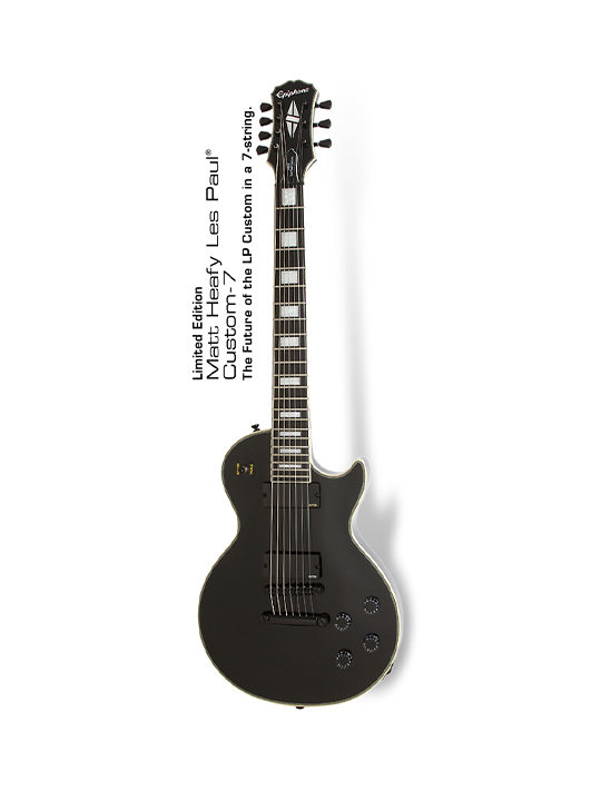 ก ต าร Epiphone Limited Edition Matt Heafy Les Paul Custom 7 ราคาพ เศษ Bigtone
