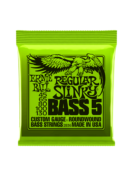 Ernie Ball Regular Slinky 5-String Nickel Wound Bass .045-.130