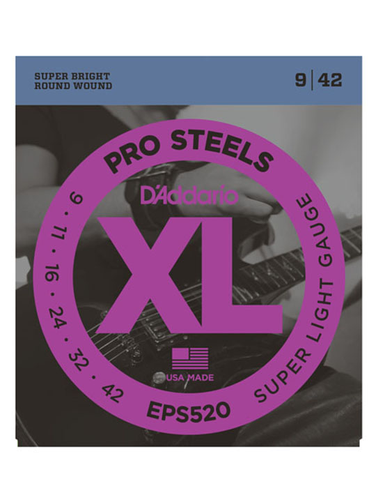 daddario eps520 prosteels super light 9-42