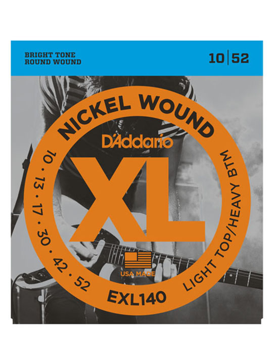 daddario exl140 nickel wound, light top/heavy bottom 10-52
