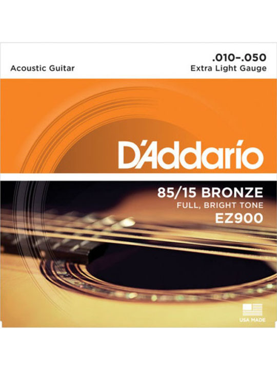daddario ez900 great american bronze extra light (.010-.050)
