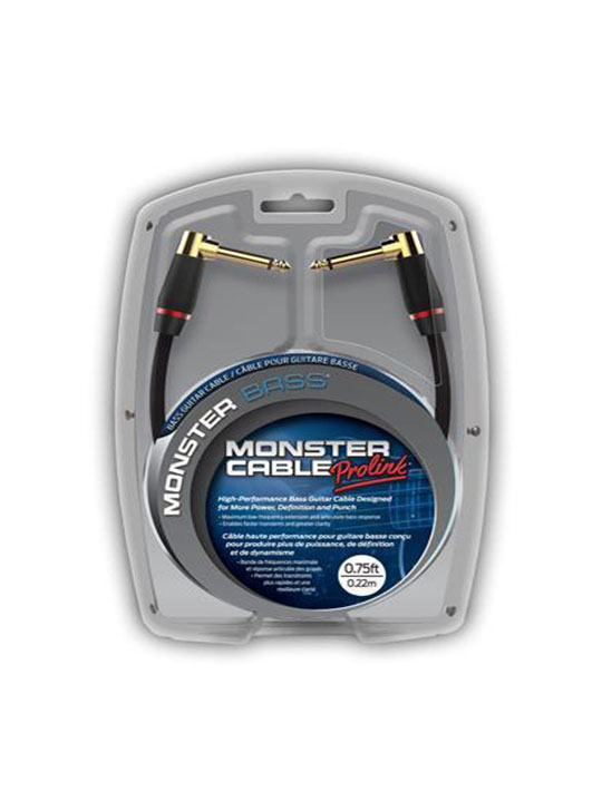 monster bass 12ft angled to straight instrument cable
