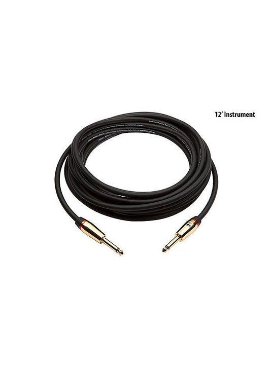 monster rock 12ft angled to straight instrument cable