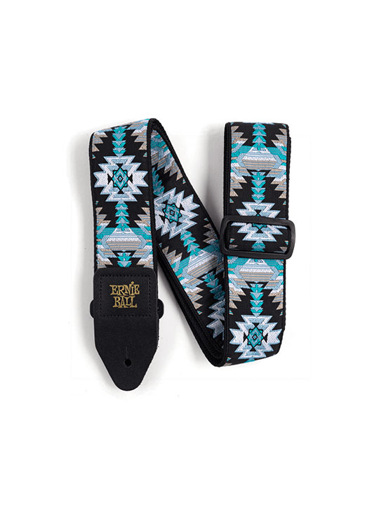 ernie ball albuquerque blue jacquard strap