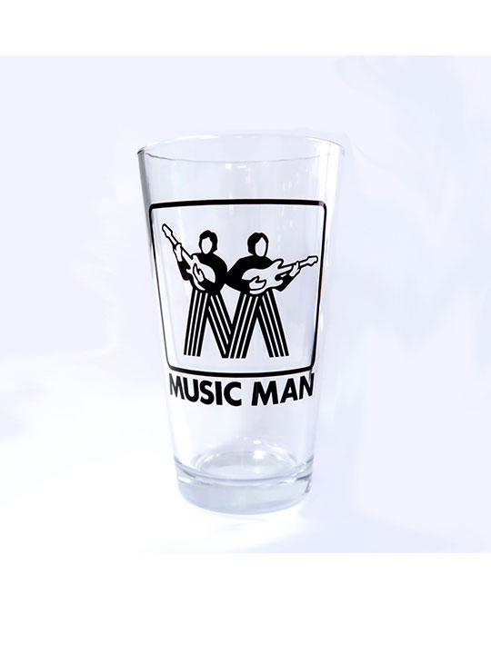 ernie ball classic musicman logo pint glasses set of 4