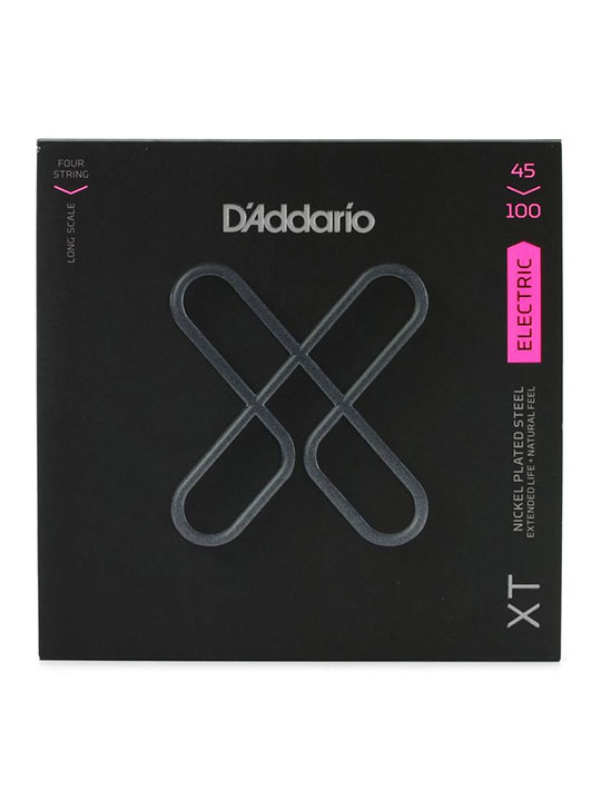 daddario xt bass nickel plated steel strings regular light 45 100