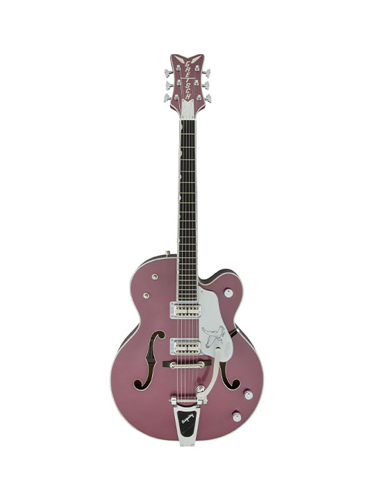 gretsch g6136t ltd15 rose metallic falcon with bigsby limited edition