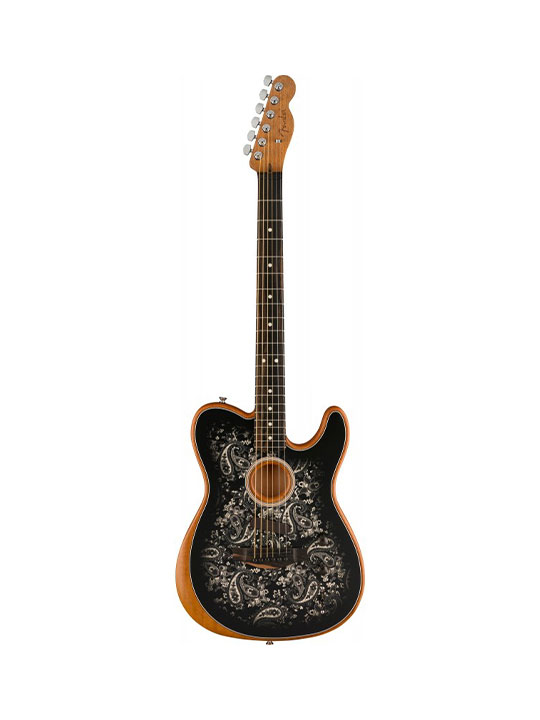 Fender American Acoustasonic Telecaster Black Paisley Limited Edition