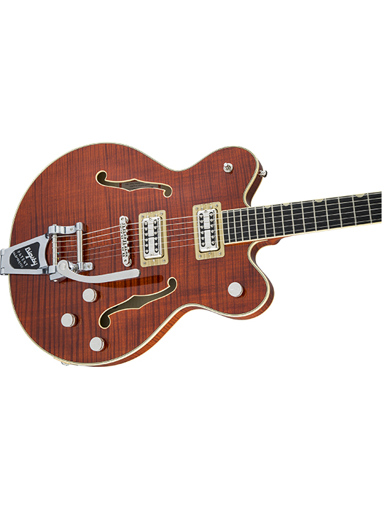 Grestch G6609TFM Players Edition Broadkaster Center Block Double-Cut with String-Thru Bigsby