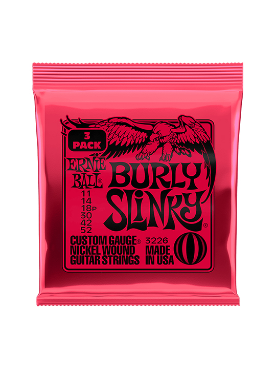 EB-03226-01 Ernie Ball Burly Slinky .011-.052 (3-Pack)
