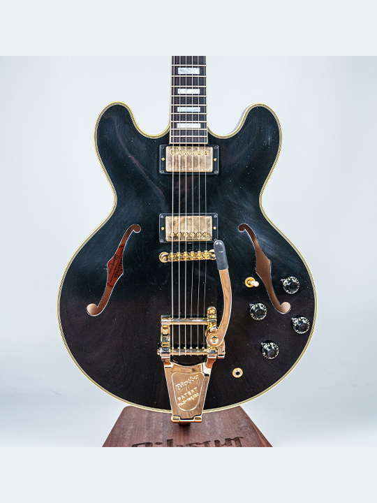 Gibson 59 ES-355 Ebony BigsBy Ultra Light Aged Ebony