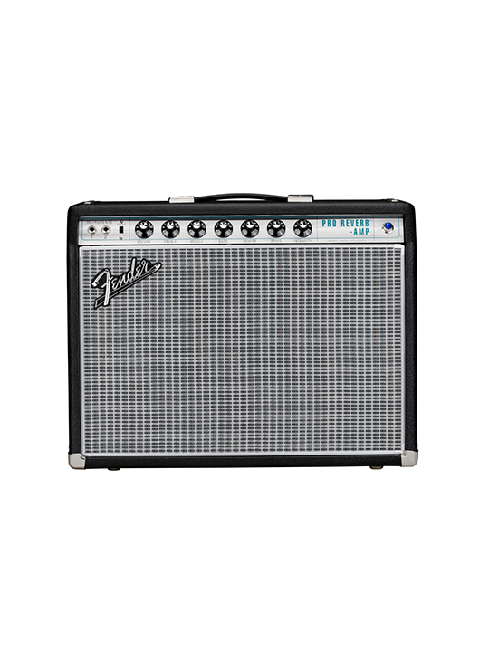 The ‘68 Custom Pro Reverb™ takes its cues from the original 40-watt model, improving its portability and tonal flexibility by reducing the cabinet size and weight, moving to a single-channel format and single 12” speaker, and adding a middle tone control. The '68 Custom Pro Reverb also comes with vintage-style two-button foot switch and fitted cover. This refined and upgraded amp is the perfect size and volume for almost any gig, and may be the ultimate pedal-friendly platform.