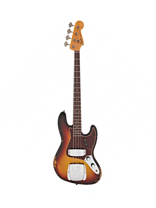 Fender Custom Shop 1960 Jazz Bass Relic 3 Tone Sunburst Limited Edition