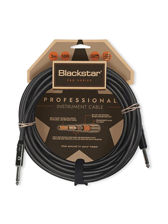 Blackstar Professional Instrument Cable 3M Straight to Straight