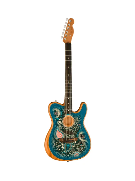 Fender American Acoustasonic Telecaster Blue Paisley Limited Edition
