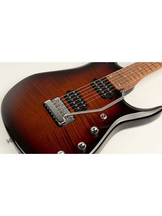 Music Man John Petrucci JP15 Tiger Eye Flame Top