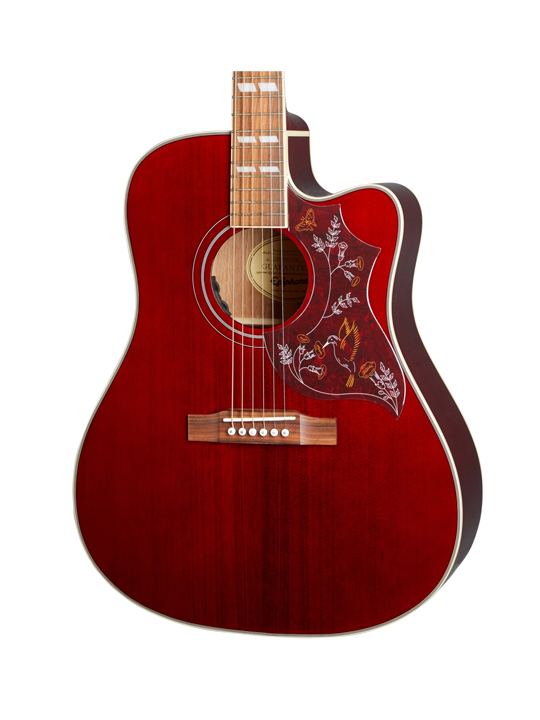 Epiphone Hummingbird Pro Cutaway Wine Red Limited Edition