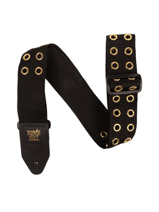 Ernie Ball Premium Strap Hole Lotta Metal Gold