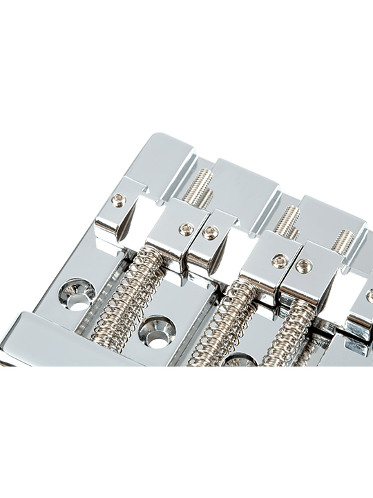 Fender HiMass 4-String Bass Bridge Assembly With Zinc Saddles