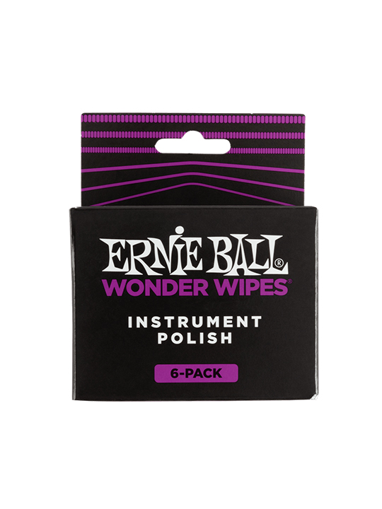 Ernie Ball Wonder Wipes Instrument Polish (Pack 6)