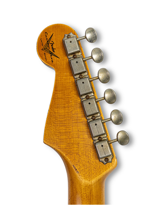 FD-CS-62-STRAT-HVYRL-BLK-W25-LTD-05 Fender Custom Shop 1962 Stratocast Heavy Relic Black W25 Limited Edition