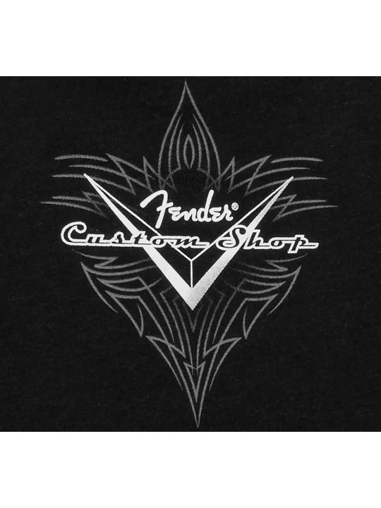 FD-CS-PST-TS-BLK-05 Fender Custom Shop Pinstripe T-Shirt, Black