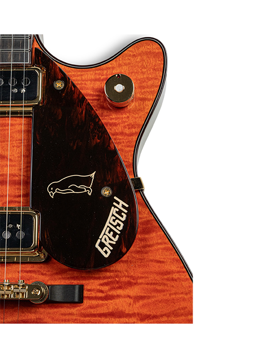 GRTSCH-CS-G6134-55-PG-03 Grestch Custom Shop G6134-55 Penguin w/F-Hole, Bigsby, Orange