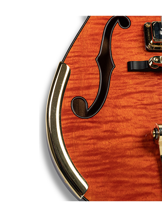GRTSCH-CS-G6134-55-PG-10 Grestch Custom Shop G6134-55 Penguin w/F-Hole, Bigsby, Orange