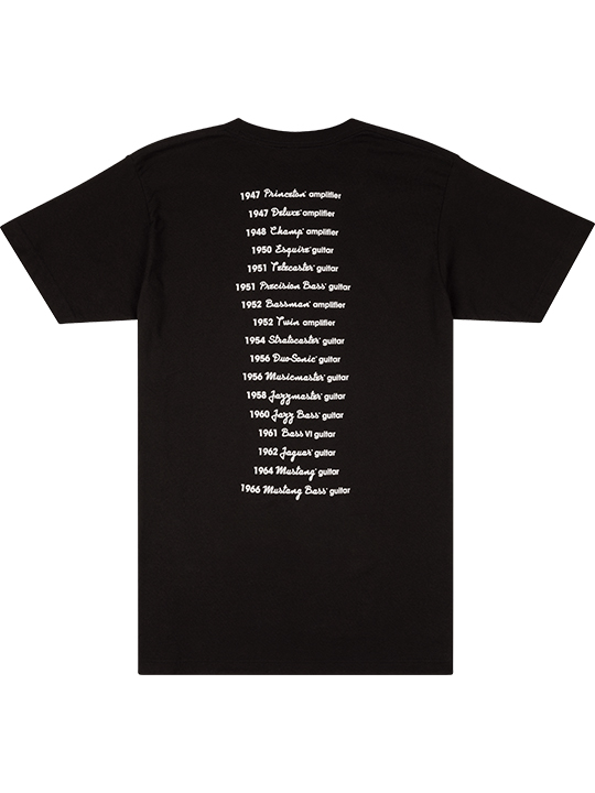 Fender Logo Dateback T-Shirt