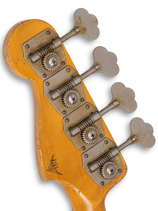 Fender Custom Shop 1961 Jazz Bass Heavy Relic Chocolate 3 Tome Sunburst Masterbuilt by Andy Hicks