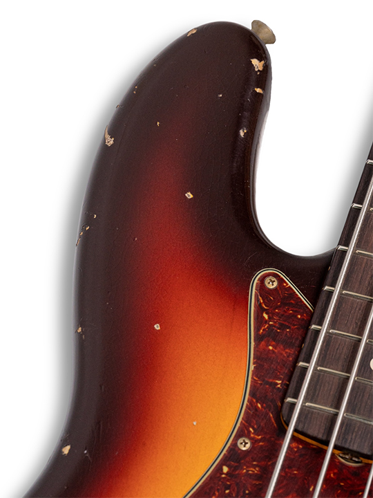 Fender Custom Shop 1961 Jazz Bass Heavy Relic Chocolate 3 Tome Sunburst Masterbuilt by Andy Hicks