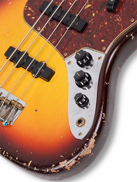 Fender Custom Shop 1961 Jazz Bass Heavy Relic Chocolate 3 Tome Sunburst Masterbuilt by Andy Hicks