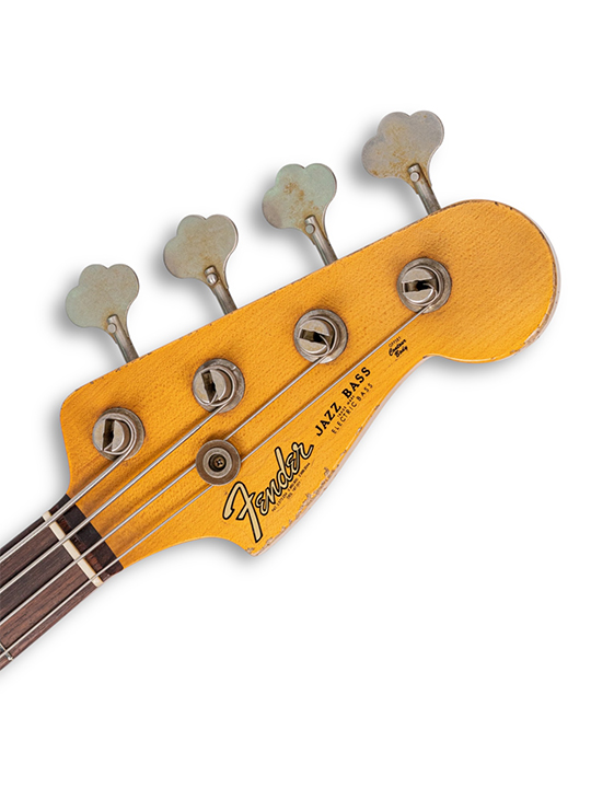 Fender Custom Shop 1961 Jazz Bass Heavy Relic Chocolate 3 Tome Sunburst Masterbuilt by Andy Hicks