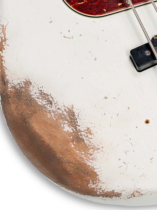 Fender Custom Shop 1961 Jazz Bass Journeyman Olympic White Masterbuilt by Andy Hicks