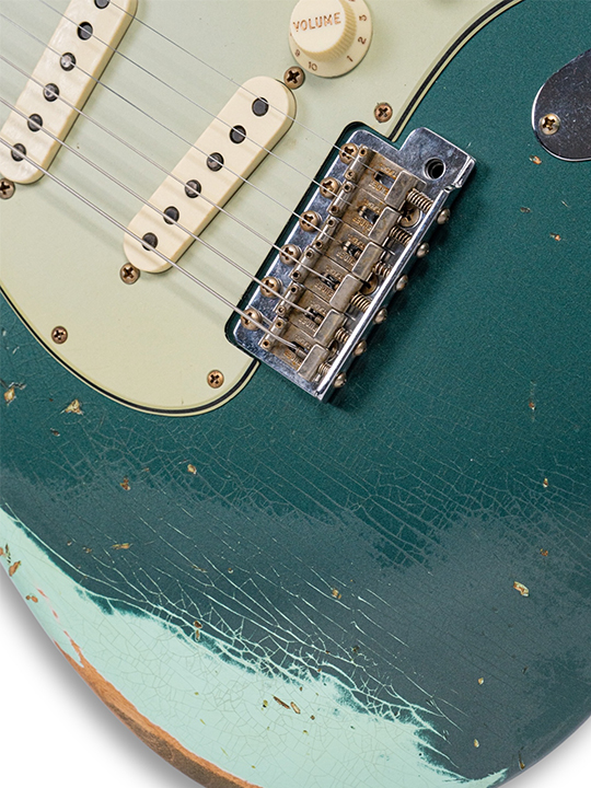 Fender Custom Shop 1961 Stratocast Heavy Relic Sherwood Green/Surf Green