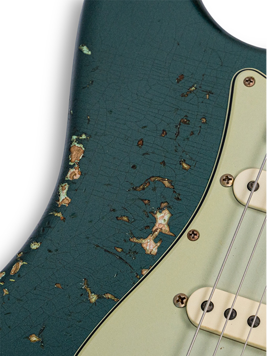 Fender Custom Shop 1961 Stratocast Heavy Relic Sherwood Green/Surf Green