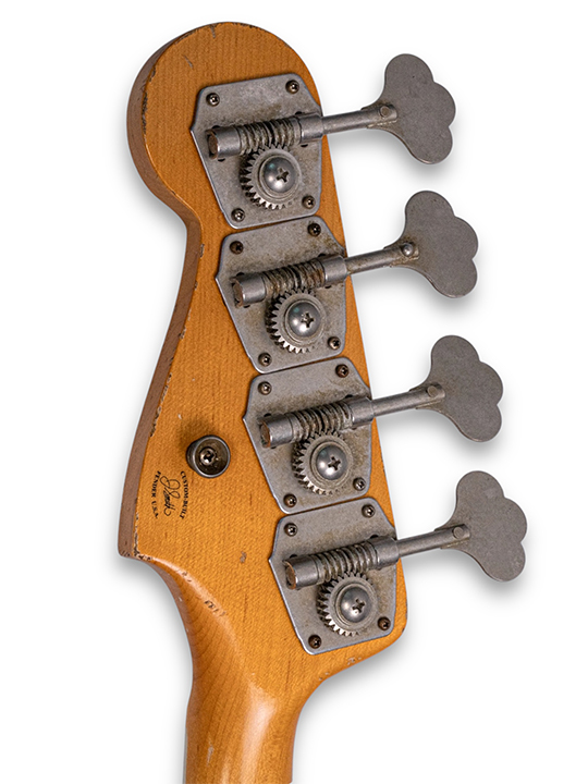 Fender Custom Shop 1966 Jazz Bass Heavy Relic Aged Chocolate 3 Tone Sunburst Masterbuilt by Jason Smith