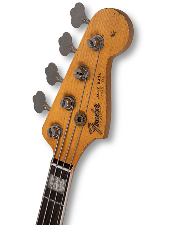 Fender Custom Shop 1966 Jazz Bass Heavy Relic Aged Chocolate 3 Tone Sunburst Masterbuilt by Jason Smith