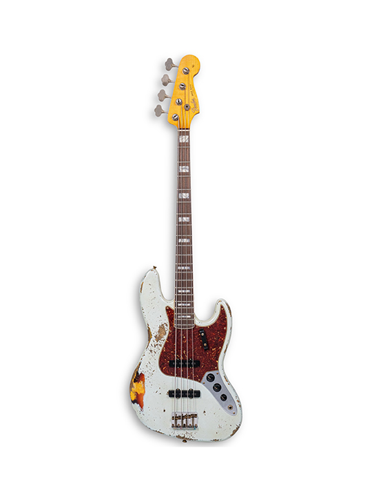 Fender Custom Shop 1966 Jazz Bass Heavy Relic Sonic BlueChocolate 3 Tone Sunburst Masterbuilt by Jason Smith