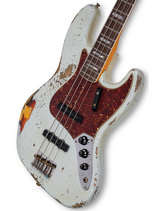 Fender Custom Shop 1966 Jazz Bass Heavy Relic Sonic BlueChocolate 3 Tone Sunburst Masterbuilt by Jason Smith