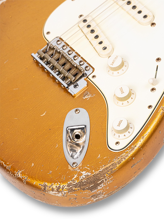 Fender Custom Shop 1969 Stratocast Heavy Relic Super Aged Aztec Gold Masterbuilt by Levi Perry