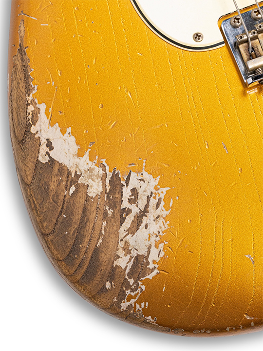 Fender Custom Shop 1969 Stratocast Heavy Relic Super Aged Aztec Gold Masterbuilt by Levi Perry
