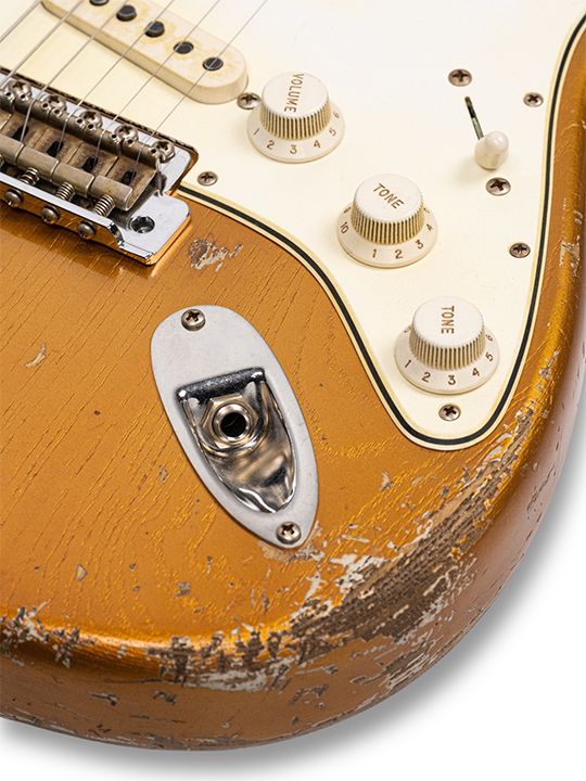 Fender Custom Shop 1969 Stratocast Heavy Relic Super Aged Aztec Gold Masterbuilt by Levi Perry