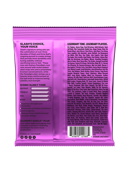 Ernie Ball Slash Signature Electric Guitar Strings 11-48 Gauge