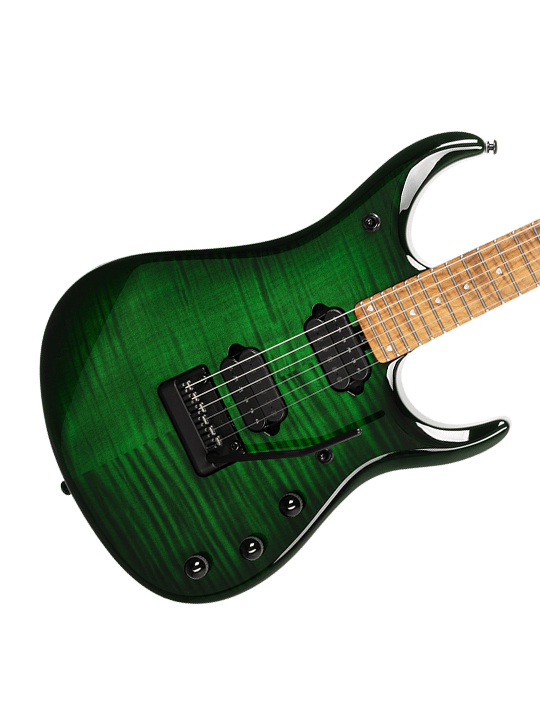 Music Man John Petrucci JP15 Green Tiger Eye Flame