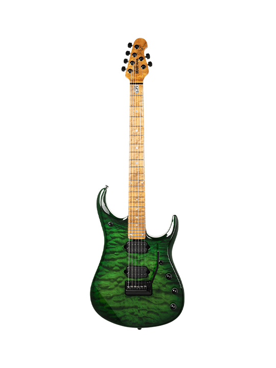 Music Man John Petrucci JP15 Green Tiger Eye Quilt