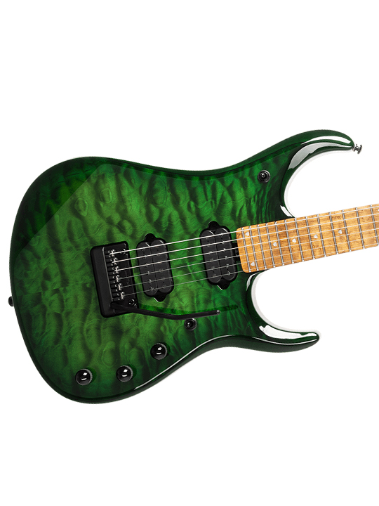 Music Man John Petrucci JP15 Green Tiger Eye Quilt