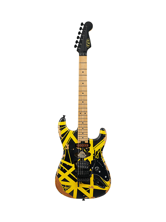 EVH Striped Series Frankenstein Frankie Aged Black and Yellow Limited Edition
