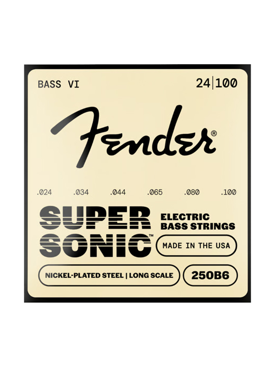 Fender SuperSonic 250B6 Nickel-Plated Steel Bass VI Strings .024-.100