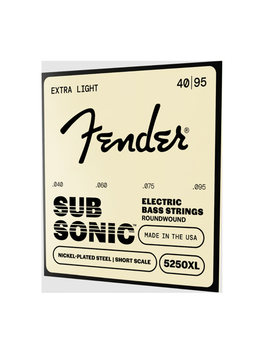 Fender SubSonic 5250 Short Scale Nickel-Plated Steel Bass strings .040-.095